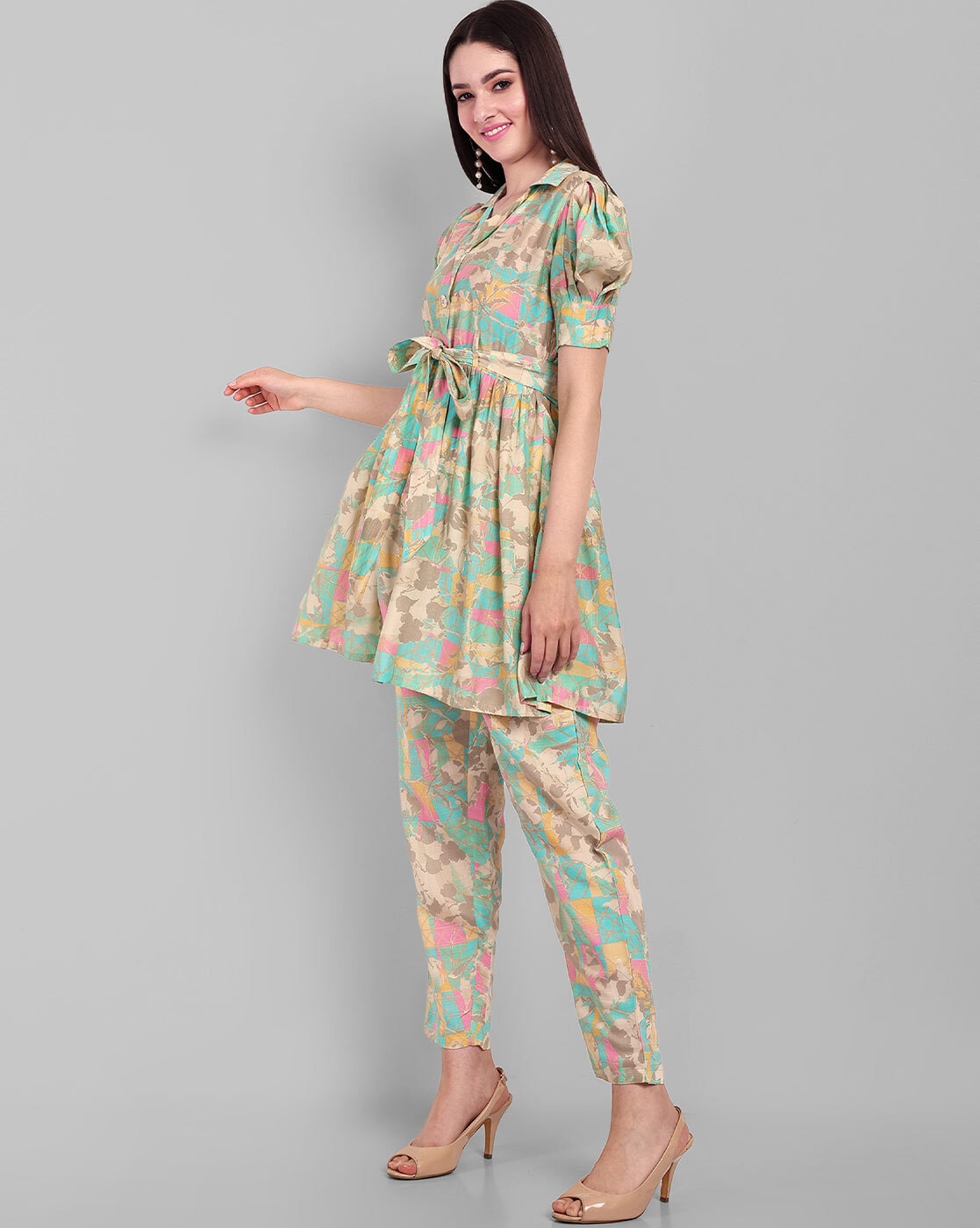 Premium Micro Flared Co-ords Set (Kurta & Pants Set)