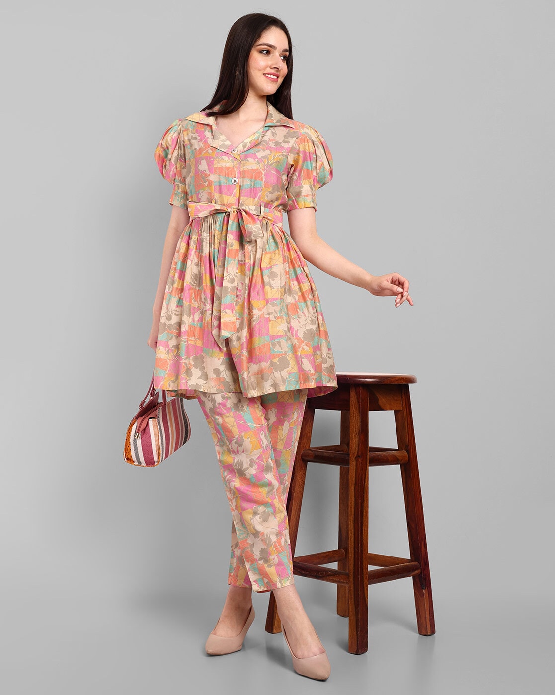 Premium Micro Flared Co-ords Set (Kurta & Pants Set)