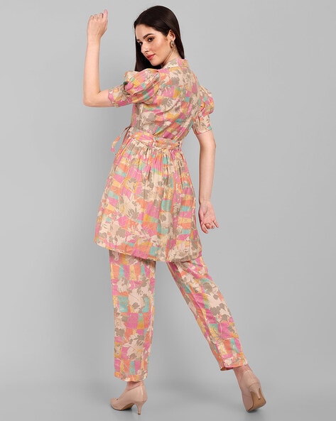 Premium Micro Flared Co-ords Set (Kurta & Pants Set)