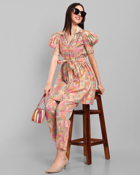 Premium Micro Flared Co-ords Set (Kurta & Pants Set)