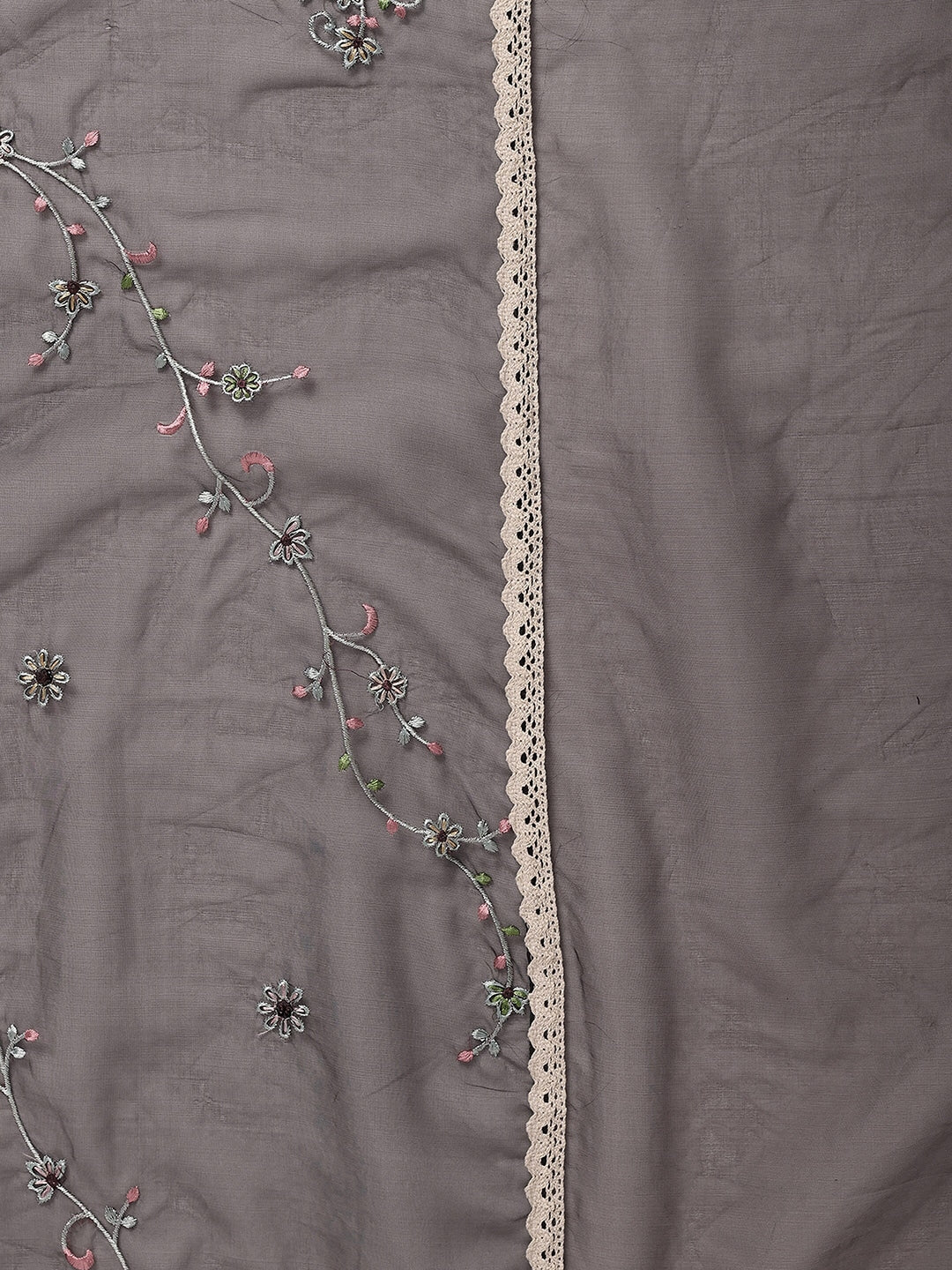 Ethnic Motifs Embroidered Kurta With Trousers & Dupatta